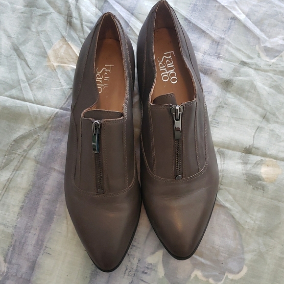 Franco Sarto Women's Gray Leather Shoes - Picture 1 of 5